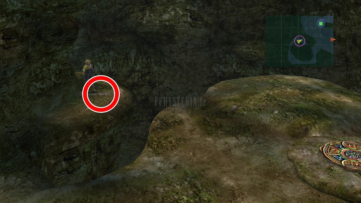Emplacement de l'Amorce Al Bhed #10 — Route des Mycorocs (les Mycorocs)