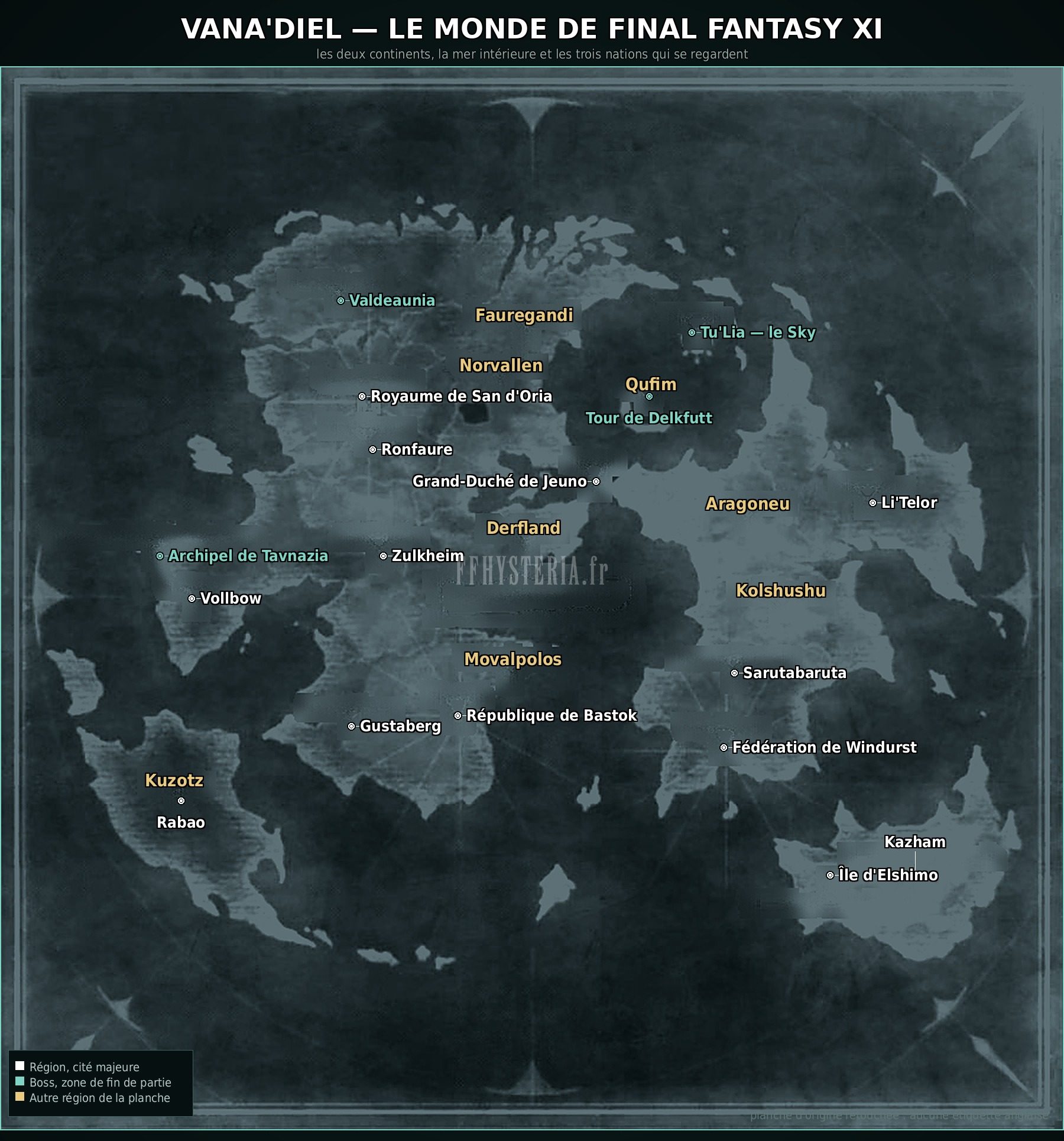 Vana'diel, le monde de Final Fantasy XI
