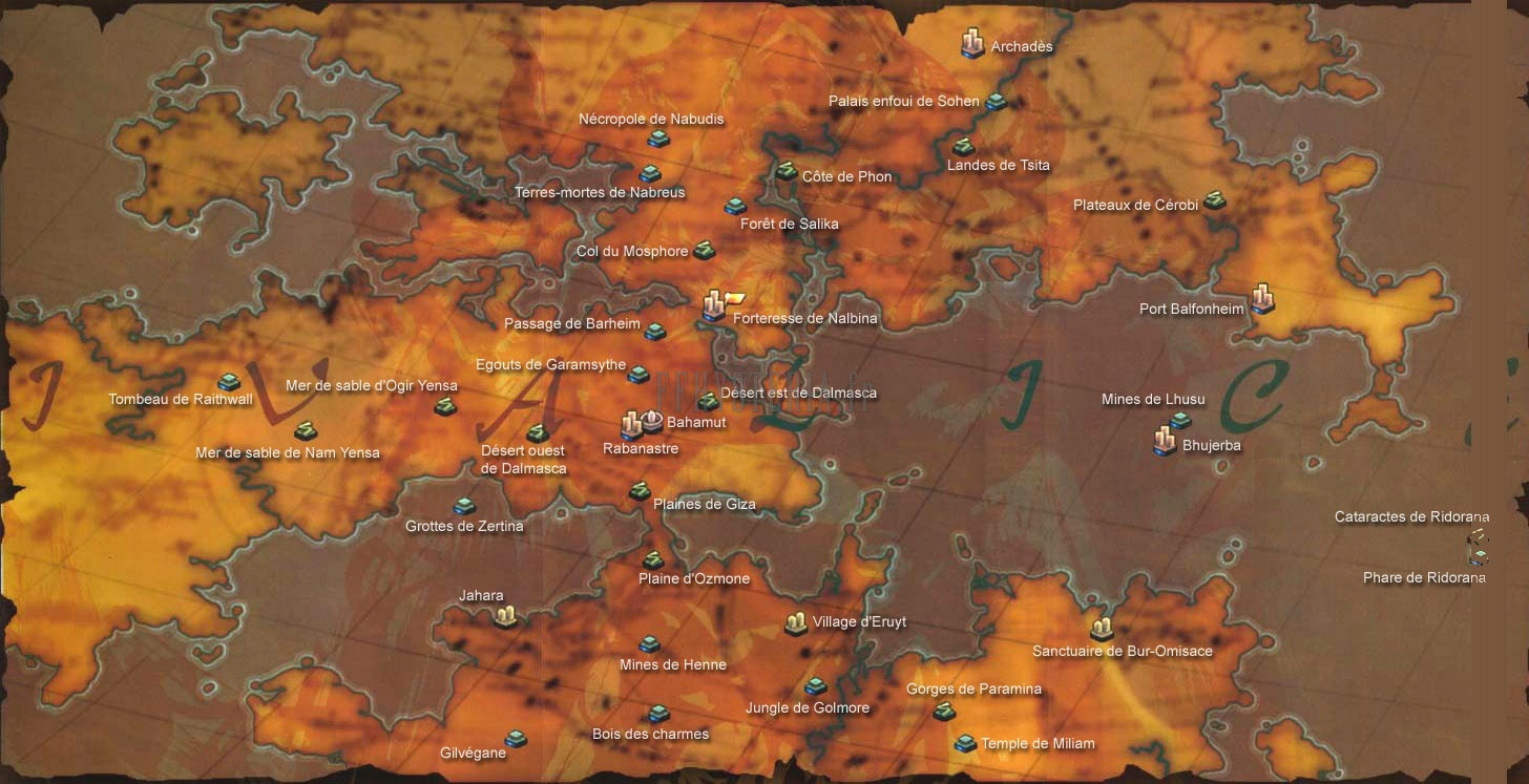 Carte de FF XII