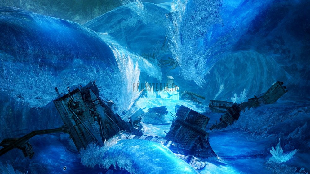 Les eaux immobilisées du lac Bresha, vagues cristallisées à perte de vue.