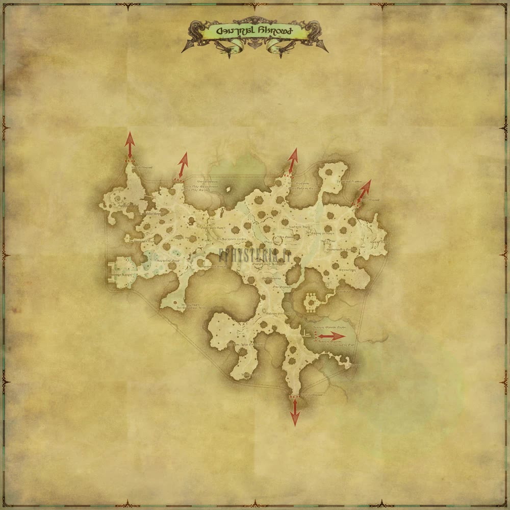Carte de la zone — Le Sombrelinceul
