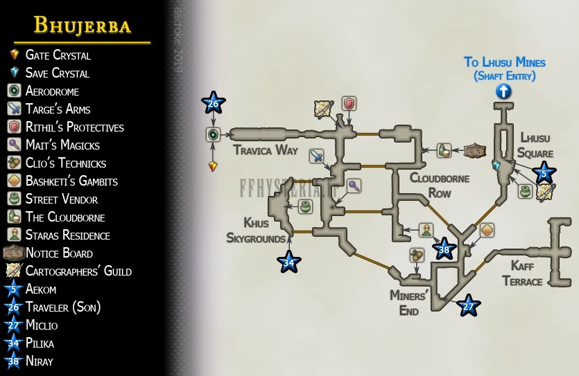 Carte de la zone — Bhujerba
