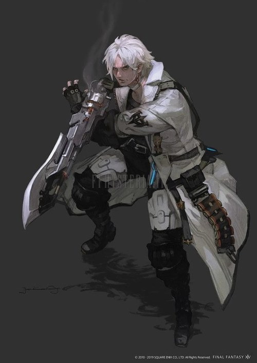 Thancred, Hyur des Midlanders, exemple parfait du gabarit standard